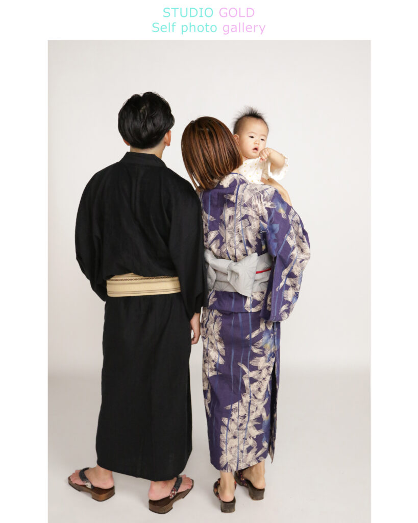 浴衣フォト セルフ写真館 家族写真 記念写真 ファミリーフォト フォトスタジオ 写真館 内絵里 金本絵里 カメラマン フォトグラファー 神戸 大阪