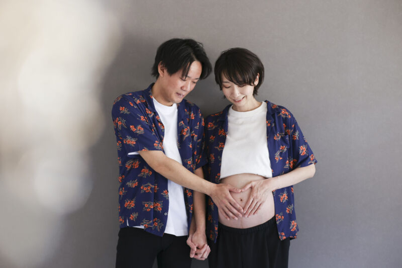 神戸 マタニティフォト 女性カメラマン 母と子の上田病院 春日野道駅　カメラマン スタジオ 神戸 内絵里 金本義隆 写真屋 スタジオゴールド