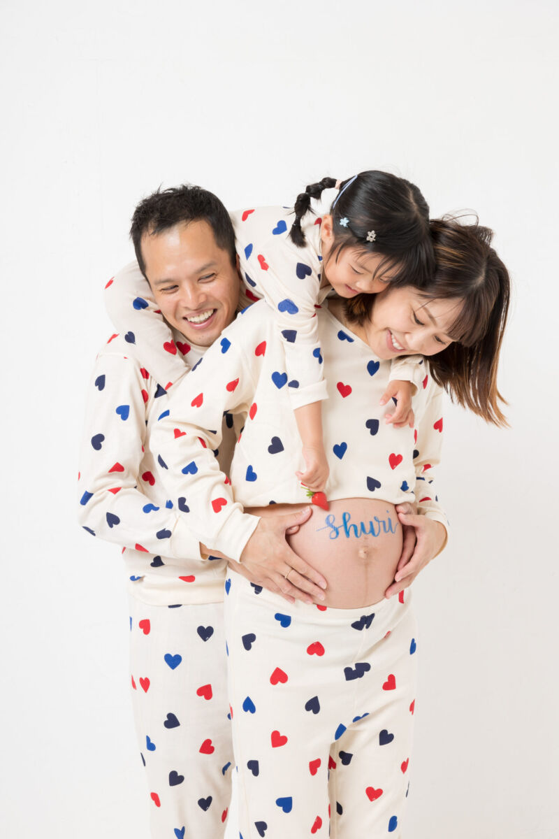 神戸 マタニティフォト 女性カメラマン 母と子の上田病院 春日野道駅　カメラマン スタジオ 神戸 内絵里 金本義隆 写真屋 スタジオゴールド